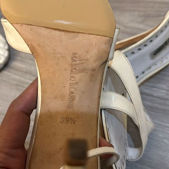 MANOLO BLAHNIK HEELS SIZE 39.5 - Picture 7 of 11